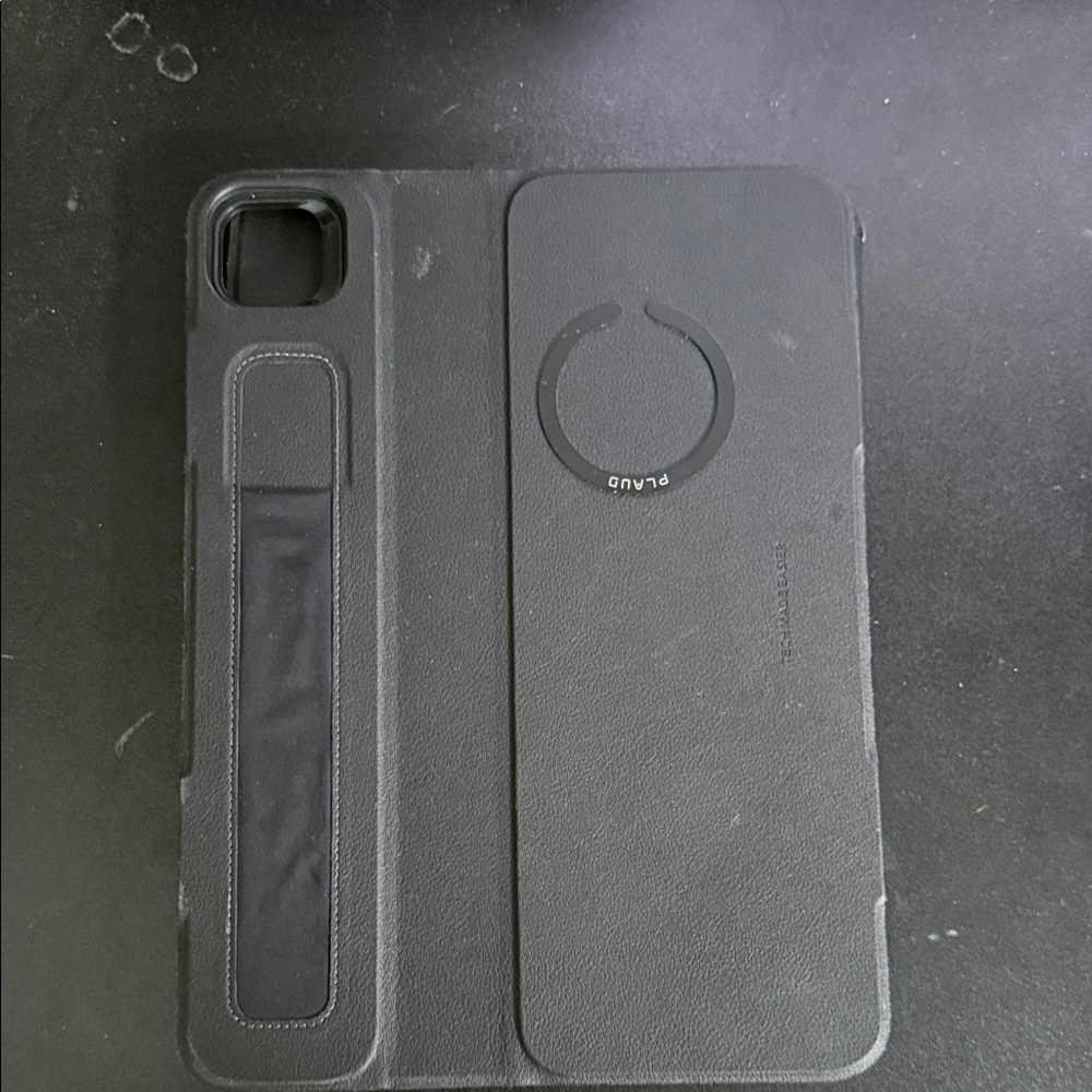 AND Black Phone Case with Rotating Stand